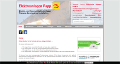 Desktop Screenshot of elektroanlagen-rapp.de