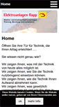 Mobile Screenshot of elektroanlagen-rapp.de
